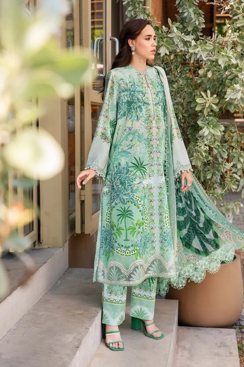 Bana Dora Lawn 3pc Maria B Code: 2514A - Image 4