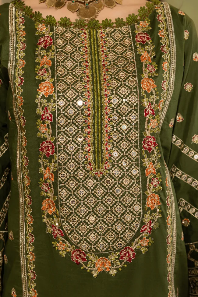Premium EMB 3PC Zarmeen & Emaan Z.E-716 - Image 5