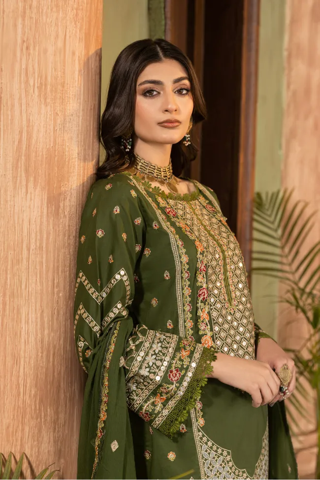 Premium EMB 3PC Zarmeen & Emaan Z.E-716 - Image 6