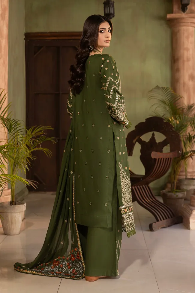Premium EMB 3PC Zarmeen & Emaan Z.E-716 - Image 2