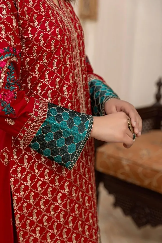 Premium EMB 3PC Zarmeen & Emaan Z.E-712 - Image 5