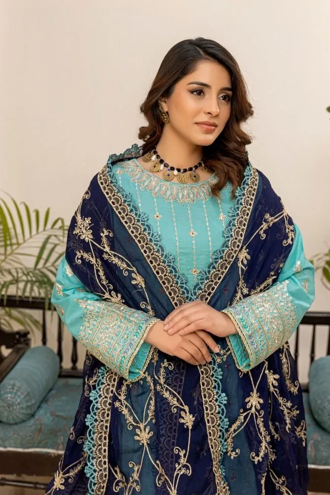 Premium EMB 3PC Zarmeen & Emaan Z.E-710 - Image 3