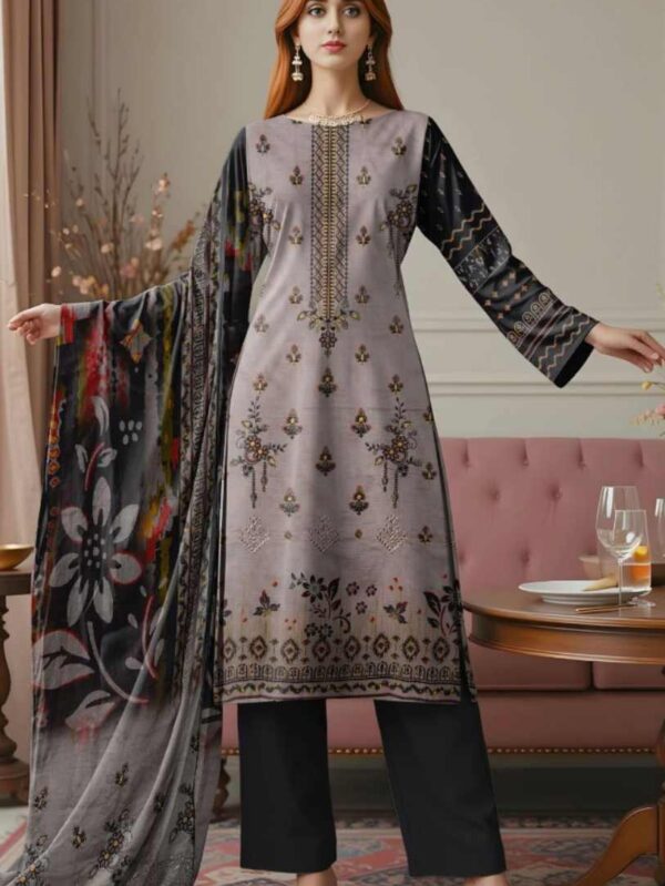 Bareeza Embroidered Lawn 3-piece unstitched suit-Eid Offer- Summer Collection 2025
